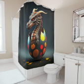 Baby Dragon Hatching Duschvorhang (Beispiel)