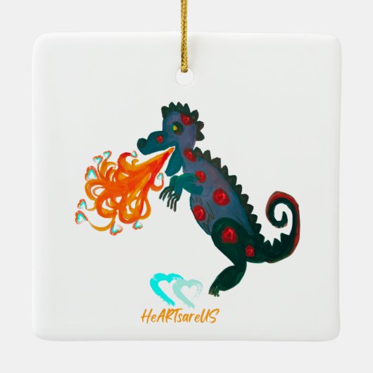 Baby Dragon Heart Ornament (Rückseite)