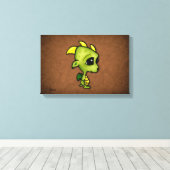 Baby Dragon Leinwanddruck (Insitu (Holzboden))