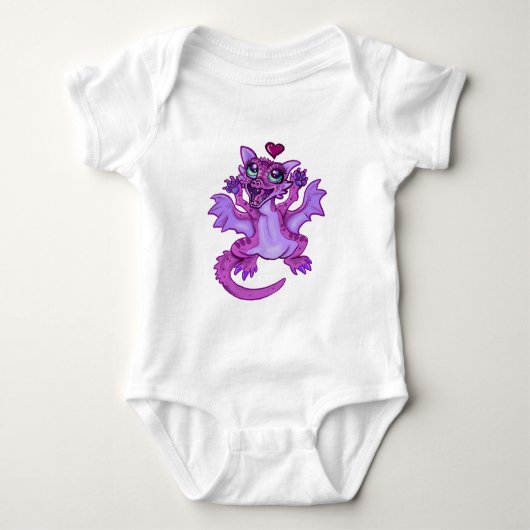 Baby Dragon Liebe Baby Bodysuit Baby Strampler (Vorderseite)