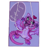 Baby Dragon Liebe Mittlere Geschenktüte (Rückseite)