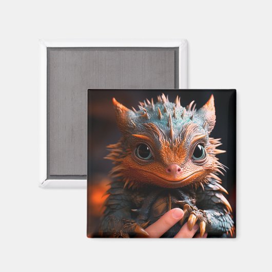 Baby Dragon Magnet (Vorderseite/Rückseite)