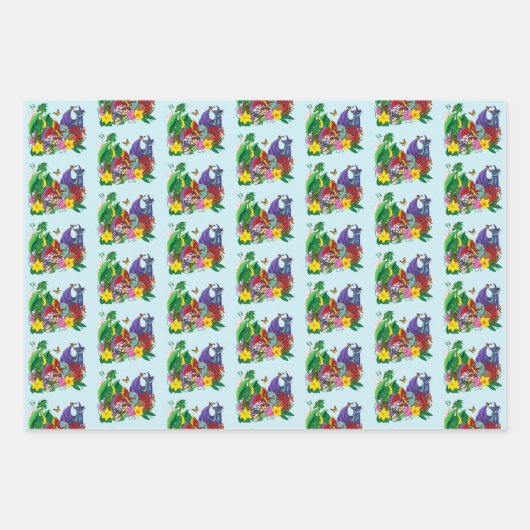 Baby Dragon Nest Fantasy Geschenkpapier Set (Vorderseite)