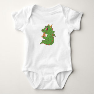 Baby Dragon Pizza Strampler