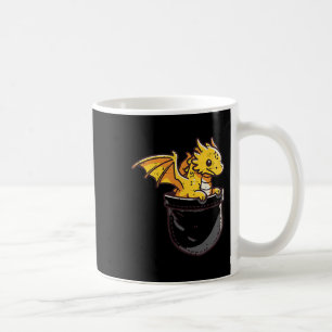 Baby Dragon Pocket Niedliche Fantasie Mythische Ki Kaffeetasse