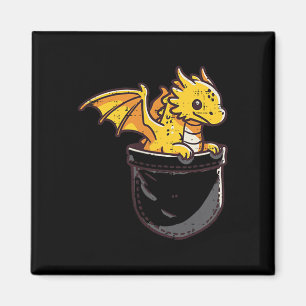 Baby Dragon Pocket Niedliche Fantasie Mythische Ki Magnet