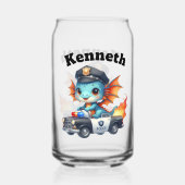 Baby Dragon Polizist, der Träume jagt! Dosenglas (Rückseite)