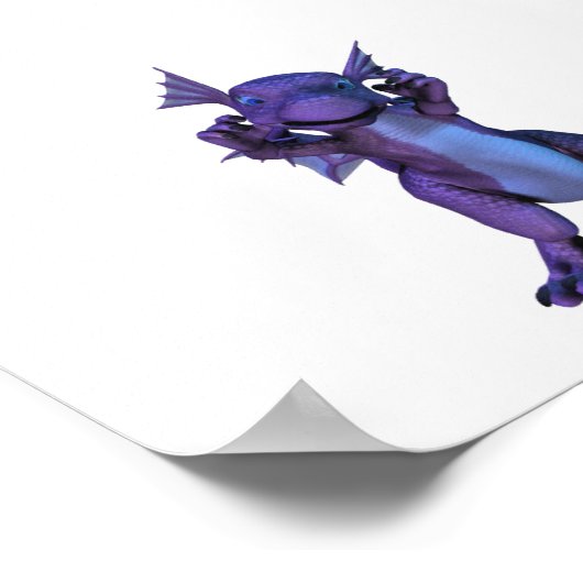 Baby Dragon Poster (Ecke)