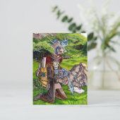 Baby Dragon Postkarte (Stehend Vorderseite)