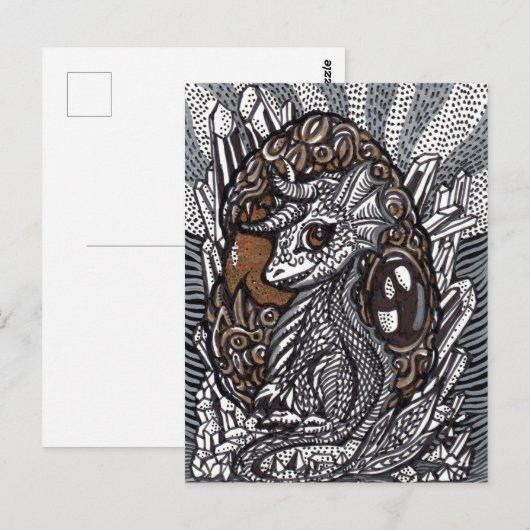 Baby Dragon Postkarte (Vorne/Hinten)