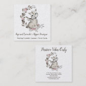 Baby Dragon Quadratische Visitenkarte (Vorne/Hinten)