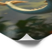 Baby Dragon Rider Poster (Ecke)