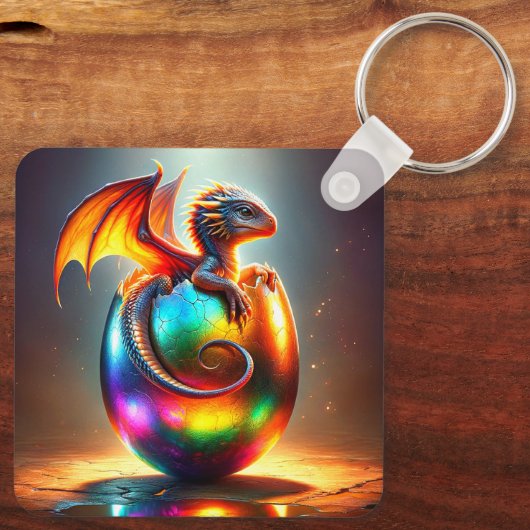Baby Dragon Schlüsselanhänger (Rückseite)