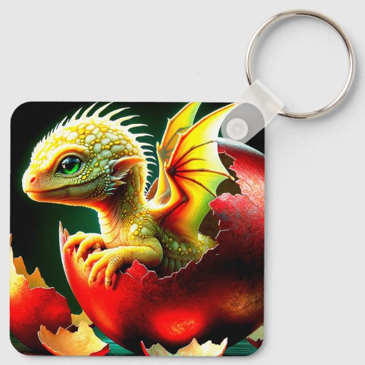 Baby Dragon Schlüsselanhänger (Rückseite)