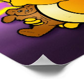 Baby Dragon Sind zum Kotzen Thumb (Orange) - Print Poster (Ecke)