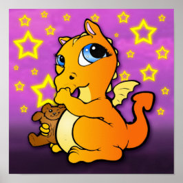 Baby Dragon Sind zum Kotzen Thumb (Orange) - Print Poster