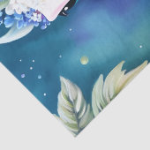 Baby Dragon Space Blumen Art Seidenpapier (Detail)