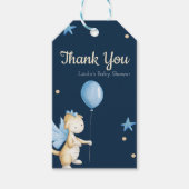 Baby Dragon Themed Baby Dusche Vielen Dank Geschenkanhänger (Vorderseite)