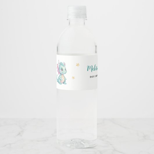 Baby Dragon Wasserflaschenetikett (Vorderseite)