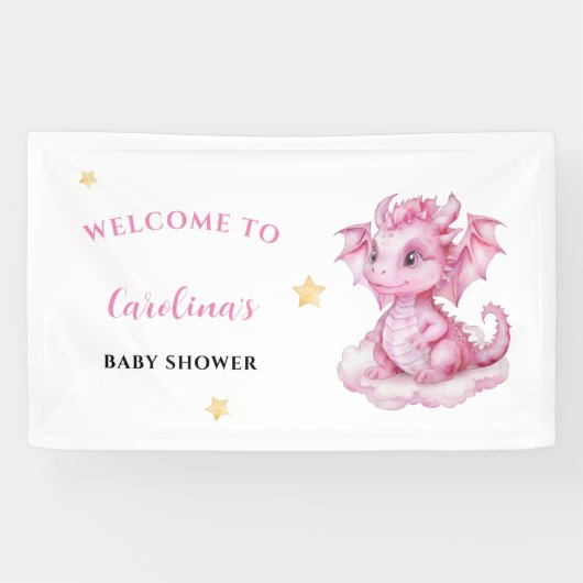 Baby Dragon Welcome Banner (Horizontal)