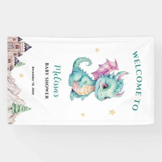 Baby Dragon Welcome Banner (Horizontal)