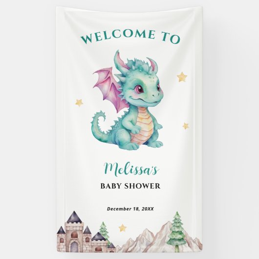 Baby Dragon Welcome Banner (Vertikal)