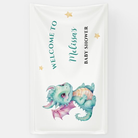 Baby Dragon Welcome Banner (Vertikal)