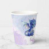 Baby Dragons Gender Reveal Party Pappbecher (Vorderseite)