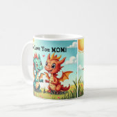 Baby Dragons, Wir Liebe dir Mama! Namen hinzufügen Kaffeetasse (Vorderseite Links)