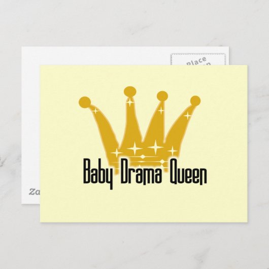 Baby Drama Queen Tshirts und Geschenke Postkarte (Vorne/Hinten)