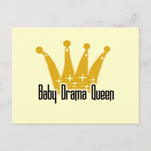 Baby Drama Queen Tshirts und Geschenke Postkarte (Vorderseite)