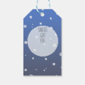 Baby, draußen ist es kalt - Weihnachts-Geschenk-Ta Geschenkanhänger (Rückseite)