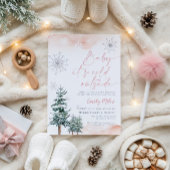 Baby draußen kalt, Baby-Dusche im Winter Einladung