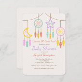 Baby Dreamcatcher Einladung (Vorne/Hinten)