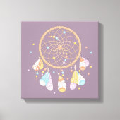 Baby Dreamcatcher Lila Leinwanddruck (Vorderseite)