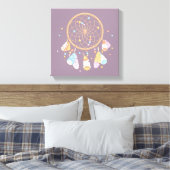 Baby Dreamcatcher Lila Leinwanddruck (Insitu (Schlafzimmer))