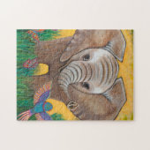Baby-Dschungel-Elefant Puzzle (Horizontal)