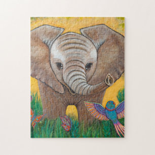 Baby-Dschungel-Elefant Puzzle