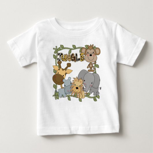 Baby-Dschungel-Tier-T-Shirts und Geschenke Baby T-shirt (Vorderseite)