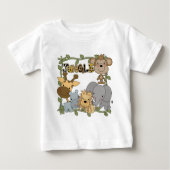 Baby-Dschungel-Tier-T-Shirts und Geschenke Baby T-shirt (Vorderseite)