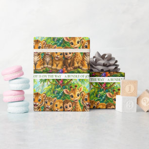 Baby-Dschungeltiere Geschenkpapier