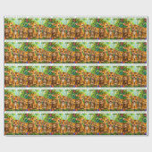 Baby-Dschungeltiere Geschenkpapier (Flach)