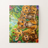 Baby-Dschungeltiere Puzzle (Vertikal)