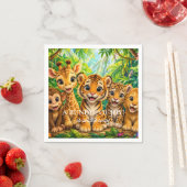 Baby-Dschungeltiere Serviette (Beispiel)