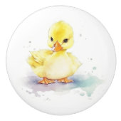 Baby Duck 2 Aquarell Keramik Knock Keramikknauf (Vorderseite)