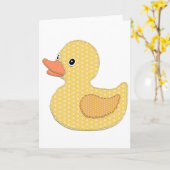 Baby Duck Applique Karte (Gelbe Blume)