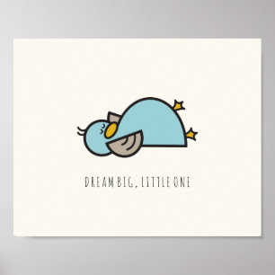 Baby Duck Dream Big Little One Kinderzimmer Wall A Poster