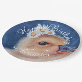 Baby Duck Happy Birthday Pappteller (Schrägansicht)