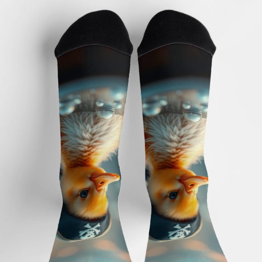 Baby Duck Pirate Socken (Oben)