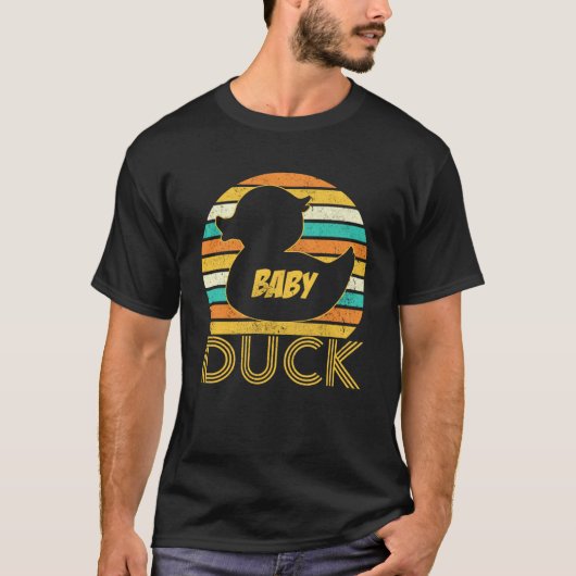 Baby Duck Rubber Duck Matching Family Niedlich T-Shirt (Vorderseite)